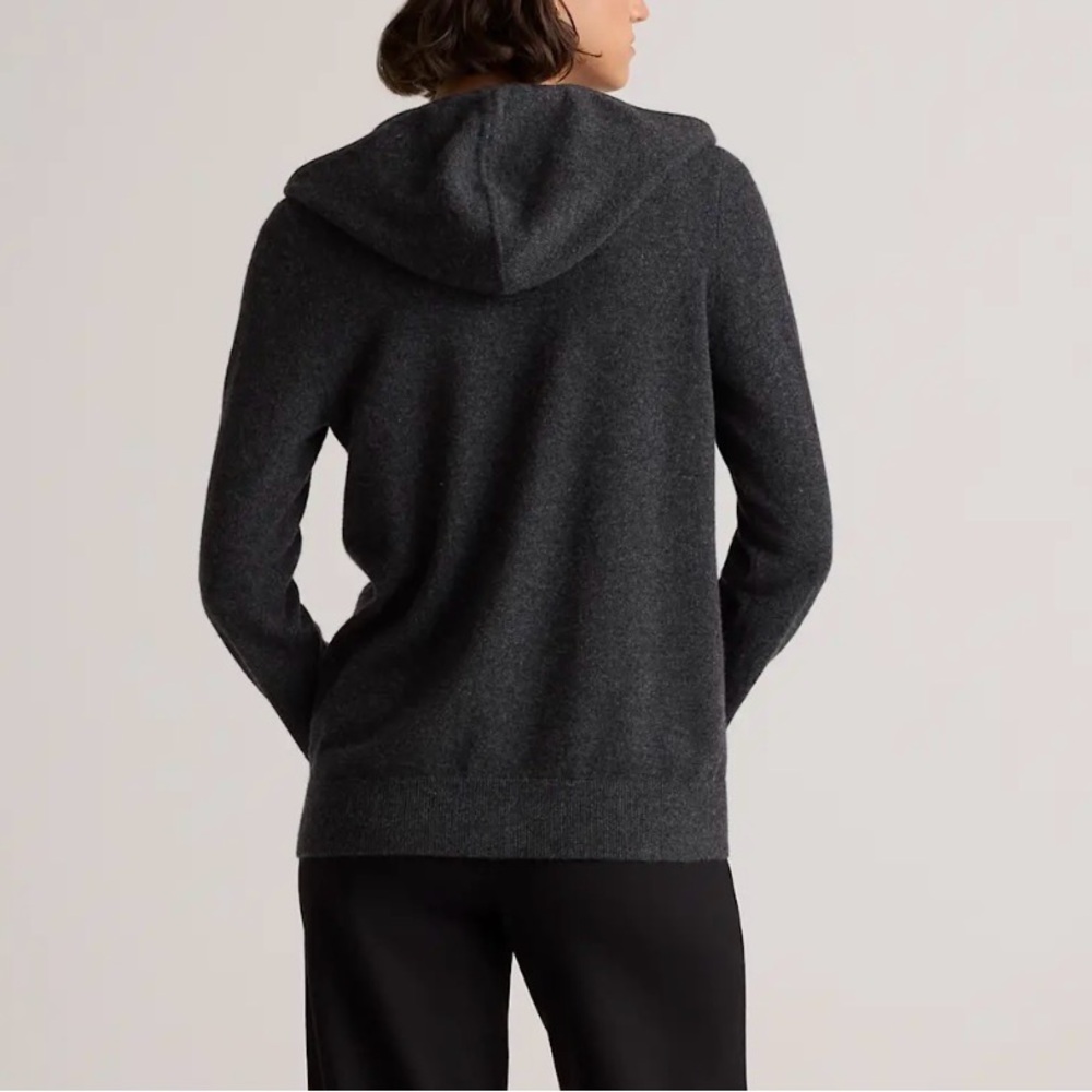 Quince Mongolian Cashmere Full-Zip Hoodie - Picture 2 of 8